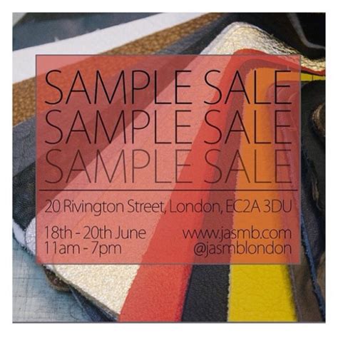 sample sales in london